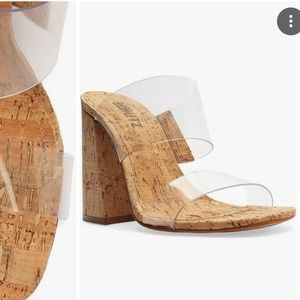 New in box Schutz cork and vinyl sandal